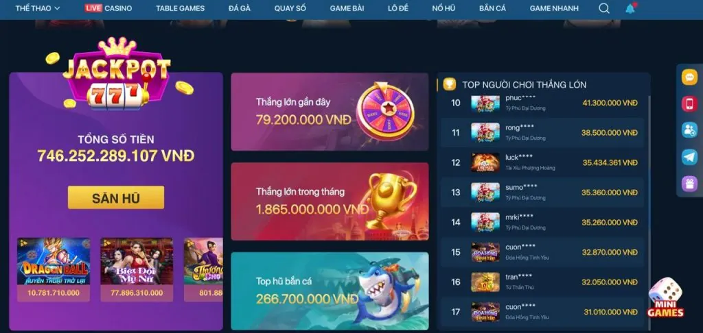 Thưởng Nạp Lần Đầu 77vin app